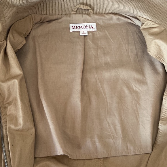 MERONA LADIES JACKET TAN COLOR - Picture 11 of 15